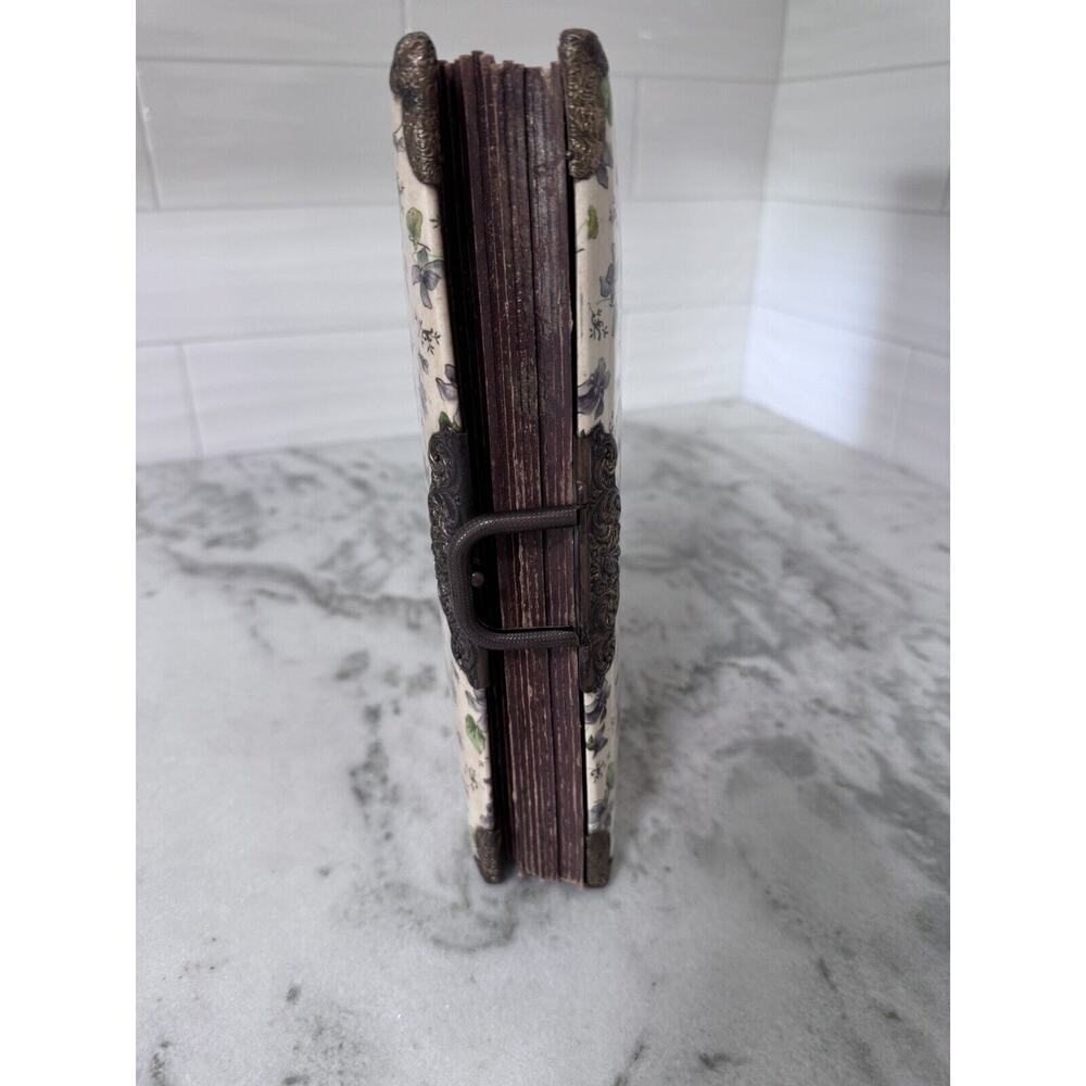 Antique Victorian Celluloid Hinged Photo Album - Picture 8 of 15